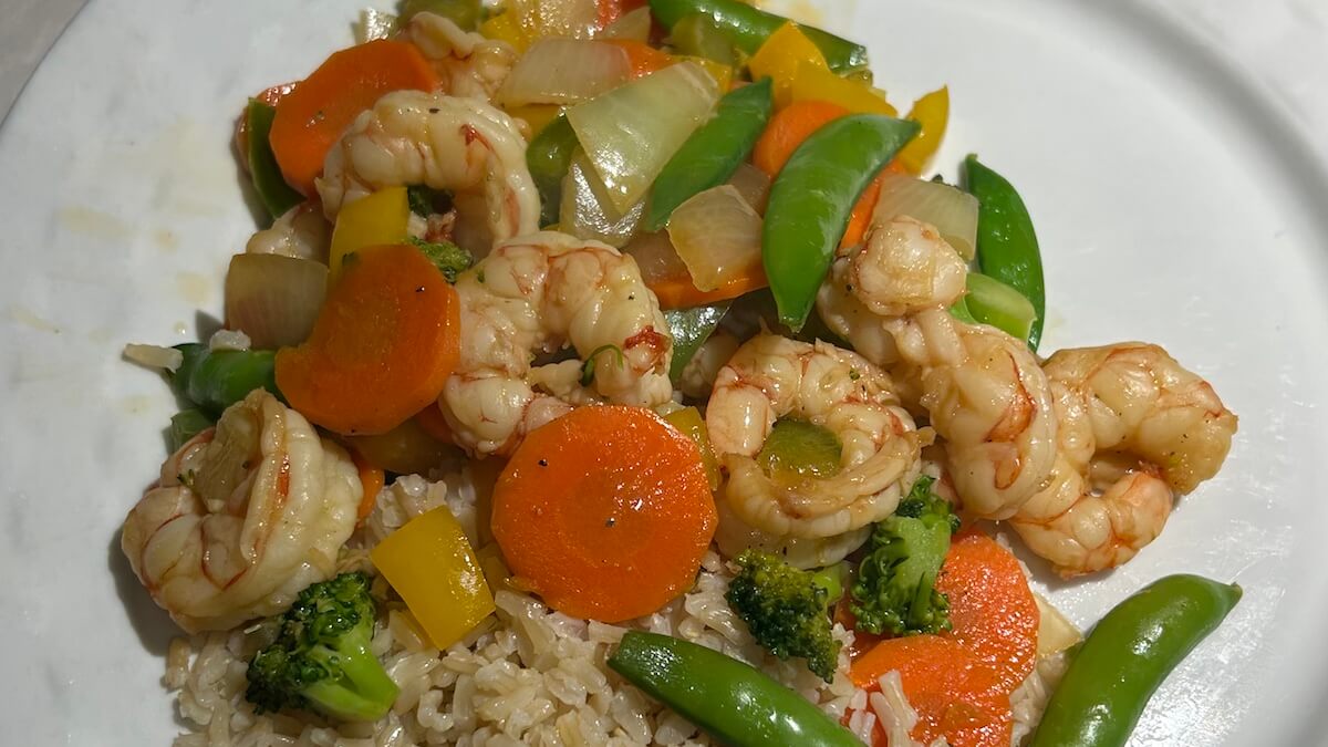 Featured image for “Shrimp Stir-Fry with Mixed Vegetables & Brown Rice”